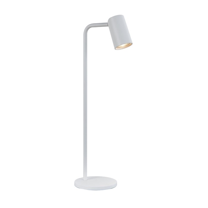 Настольная лампа Mantra Sal, GU10, 1х10Вт, 181х140х535 мм, цвет матовый белый