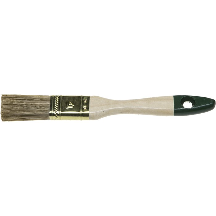 Кисть плоская STAYER LASUR 01031-25, смешанная щетина, деревянная ручка, 25 мм, 1