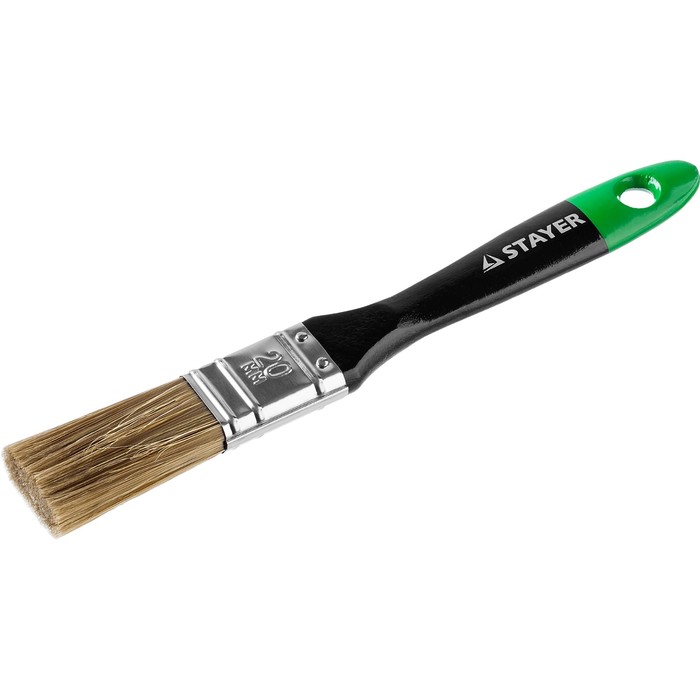 Кисть плоская STAYER UNIVERSAL-ARTEX, искусственная щетина, деревянная ручка, 20 мм цена и фото