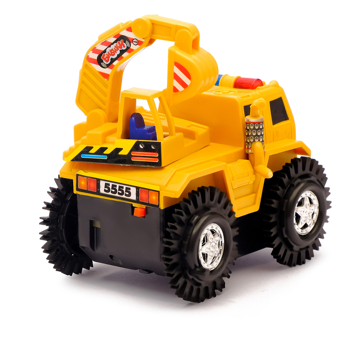 Машина-перевёртыш "Стройтехника", световой эффект, работает от батареек, цвета МИКС