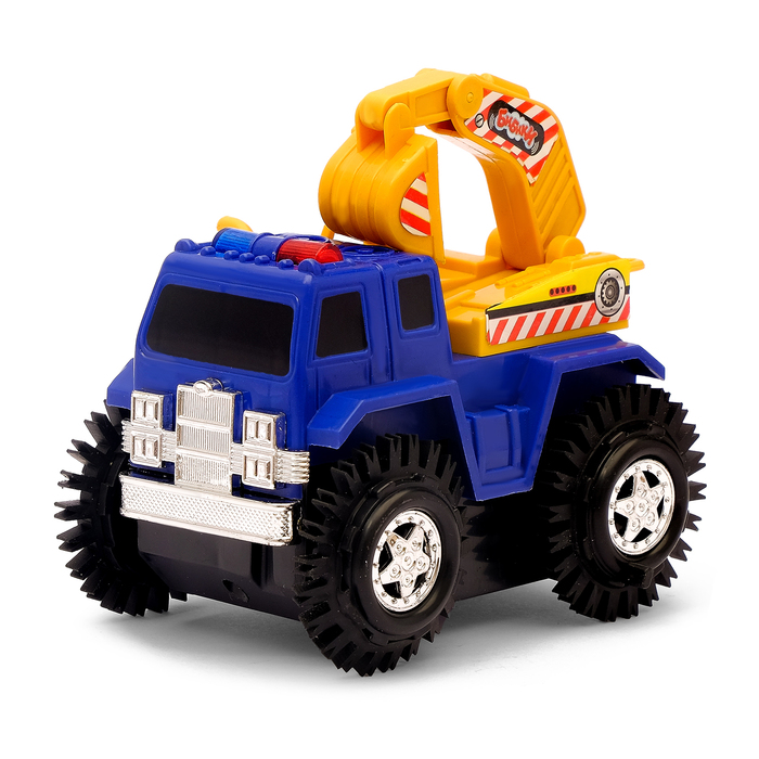 Машина-перевёртыш "Стройтехника", световой эффект, работает от батареек, цвета МИКС