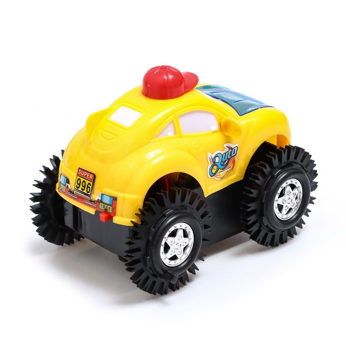 Машина-перевёртыш "Кабриолет", работает от батареек, световые эффекты, цвета МИКС