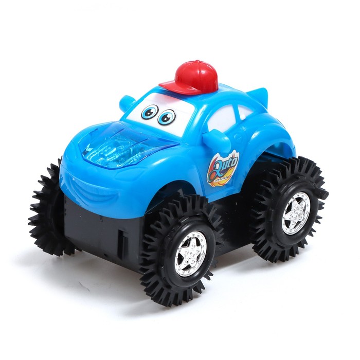 Машина-перевёртыш "Кабриолет", работает от батареек, световые эффекты, цвета МИКС