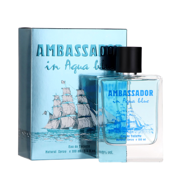 Туалетная вода мужская Genty Ambassador in Aqua Blue, 100 мл parfums genty parfums genty ambassador in black sea