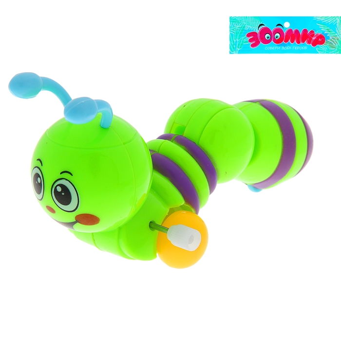 Игрушка заводная "Гусеничка", цвета МИКС