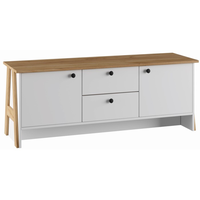 Тумба под ТВ Теодора 1440х421х500 БелыйКрафт золотой 8366₽