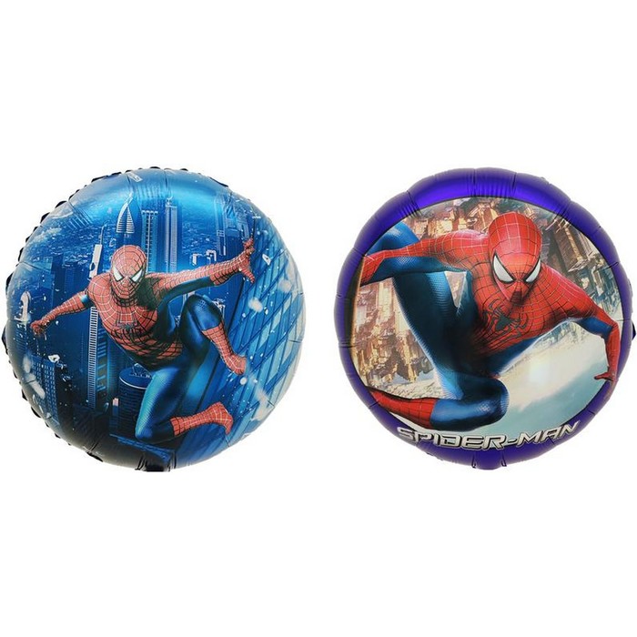Шар фольгированный 18 «Человек Паук», круг шар фольгированный круг spider man человек паук