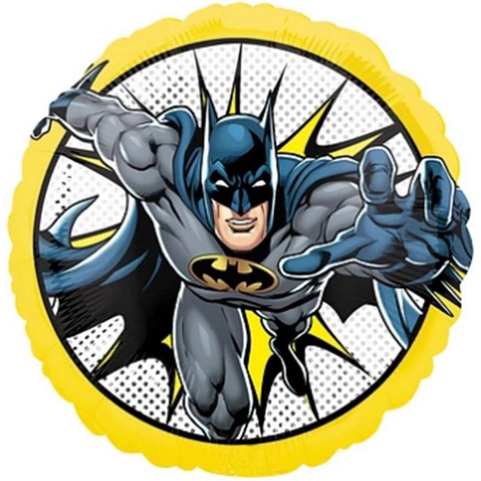 Шар фольгированный 18 «Бэтмен, Дизайн №2», круг