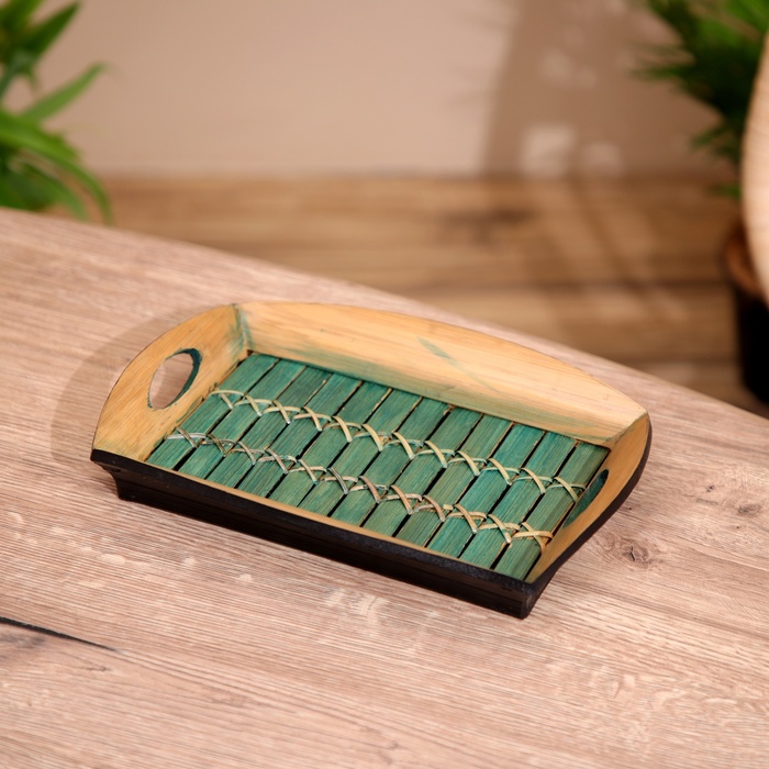 Поднос из бамбука 25х18х4 см 868₽