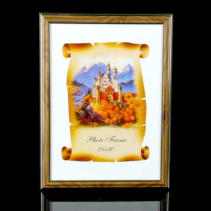 Фоторамка формат А4 "Ольха с золотом"