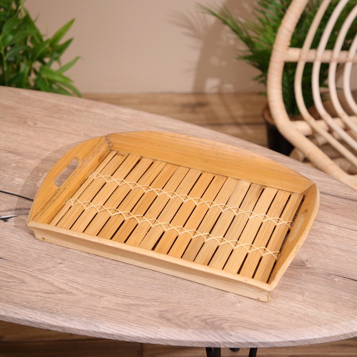 Поднос из бамбука 40х30х5 см 944₽