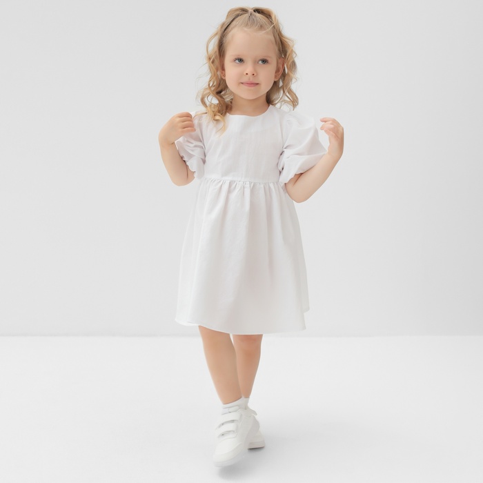 Платье для девочки MINAKU, цвет белый, рост 110 см