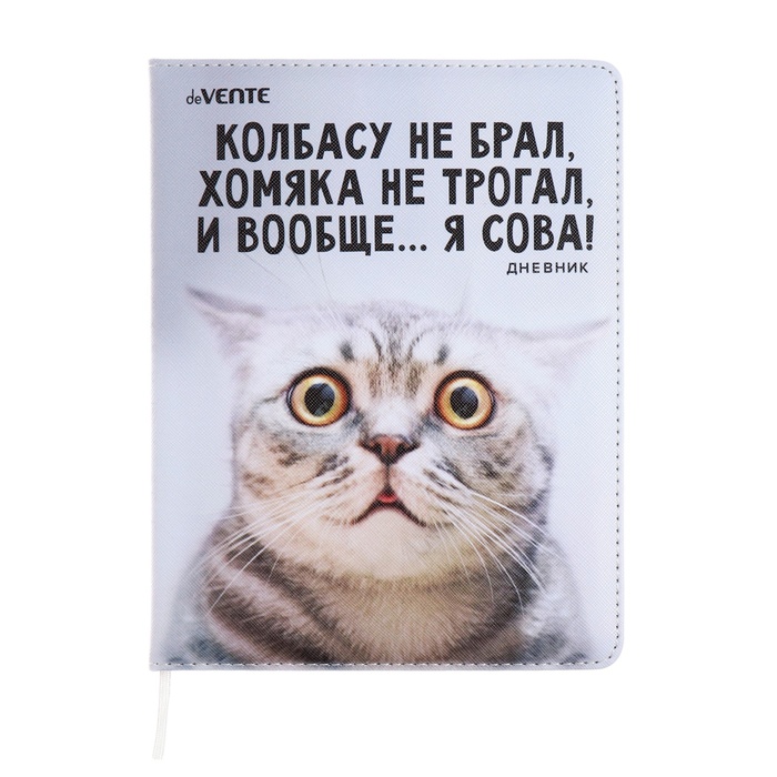 

Дневник универсальный для 1-11 класса "Колбасу не брал", твёрдая обложка, искусственная кожа, с поролоном, ляссе, 80 г/м2