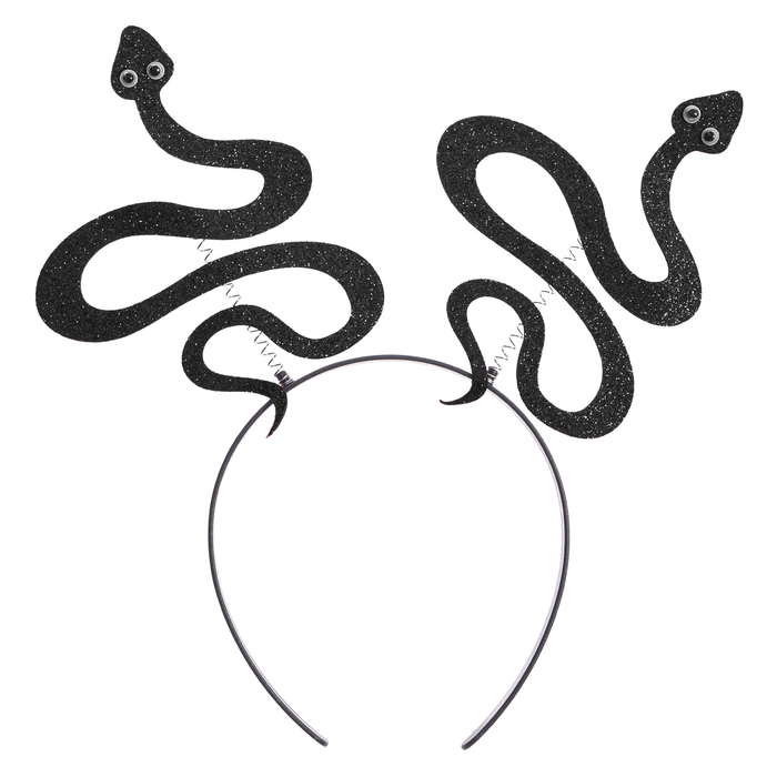 

Карнавальный ободок "Змея", цвет черный