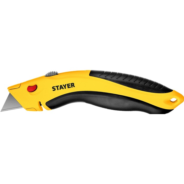 

Нож STAYER Hercules-A24 0947, универсальный, металлический, трапециевидное лезвие