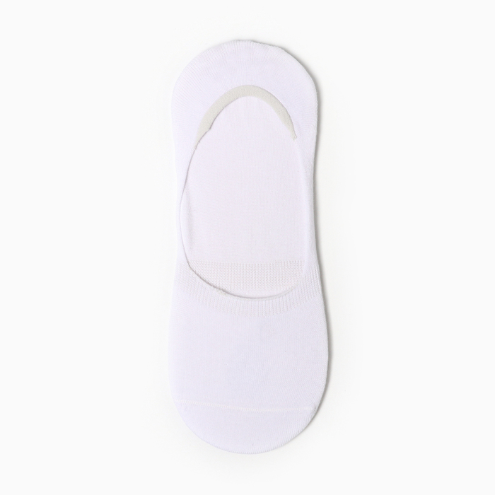 Следки женские с силиконовой вставкой, цвет белый, размер 36-41 следки женские носки с силиконовой вставкой