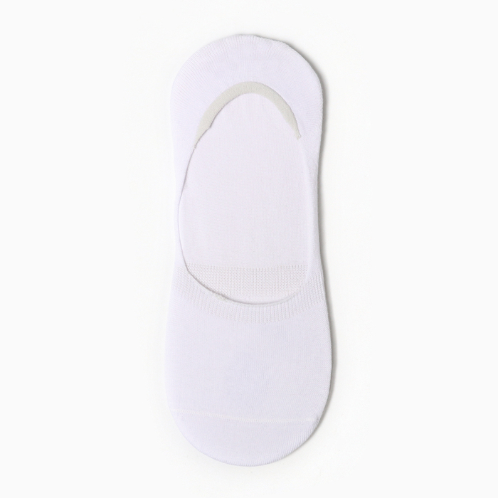 Следки женские с силиконовой вставкой, цвет белый, размер 37-41 следки женские носки с силиконовой вставкой