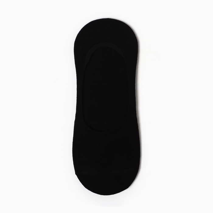 Следки женские с силиконовой вставкой, цвет черный, размер 37-41 следки женские носки с силиконовой вставкой