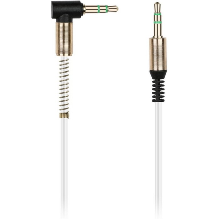 

Кабель аудио AUX Smartbuy A35, Jack 3.5 мм(m)-Jack 3.5 мм(m), угловой, 1 м, белый