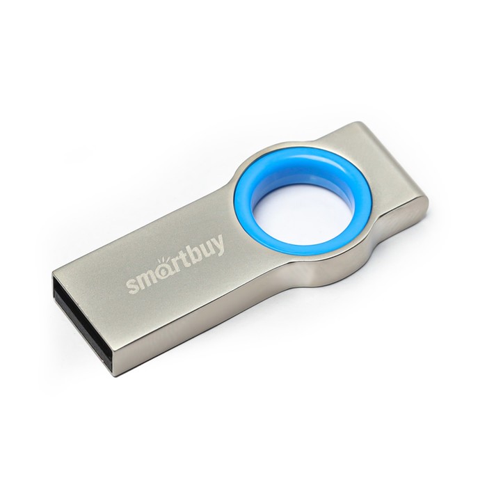 Флешка Smartbuy 16GBBMC2, 16 Гб, USB2.0, чт до 20 Мб/с, зап до 10 Мб/с, синяя