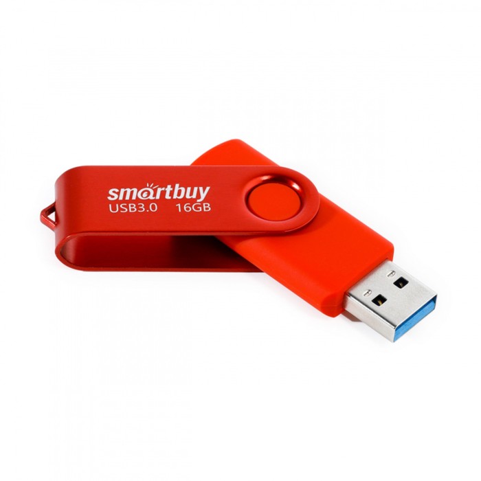 

Флешка Smartbuy 016GB3TWR, 16 Гб, USB3.0, чт до 70 Мб/с, зап до 40 Мб/с, красная