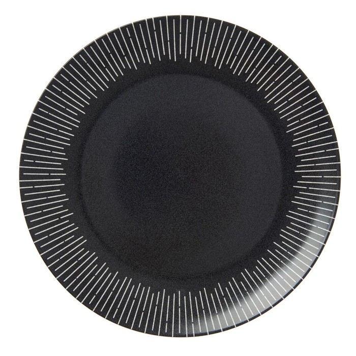 Тарелка обеденная Home queen «Нуар», d=26.6 см, цвет чёрный