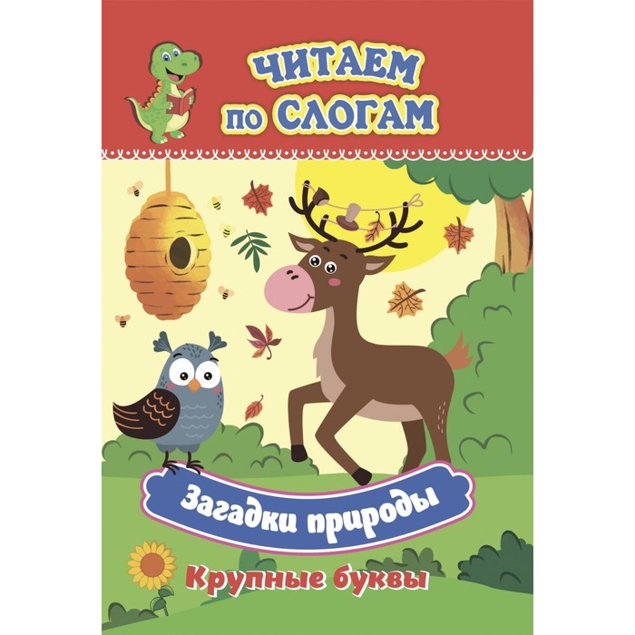 

Слоговой тренажёр «Загадки природы», читаем по слогам, крупные буквы, 12 стр.