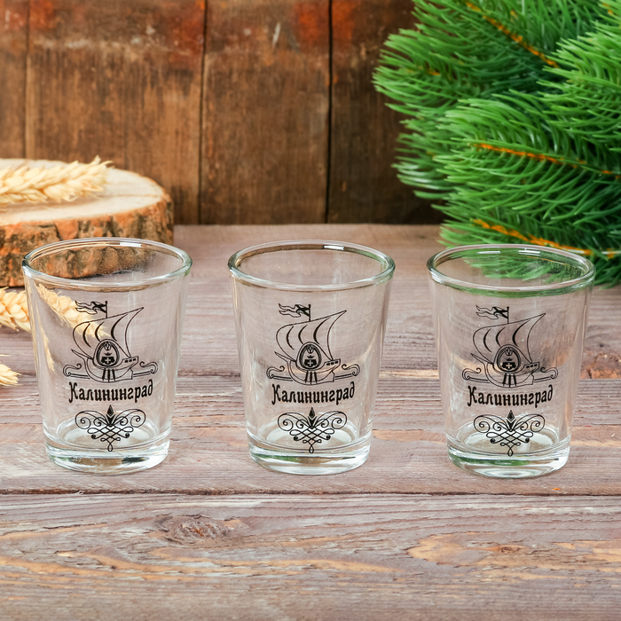 Набор из 3-х рюмок «Калининград»