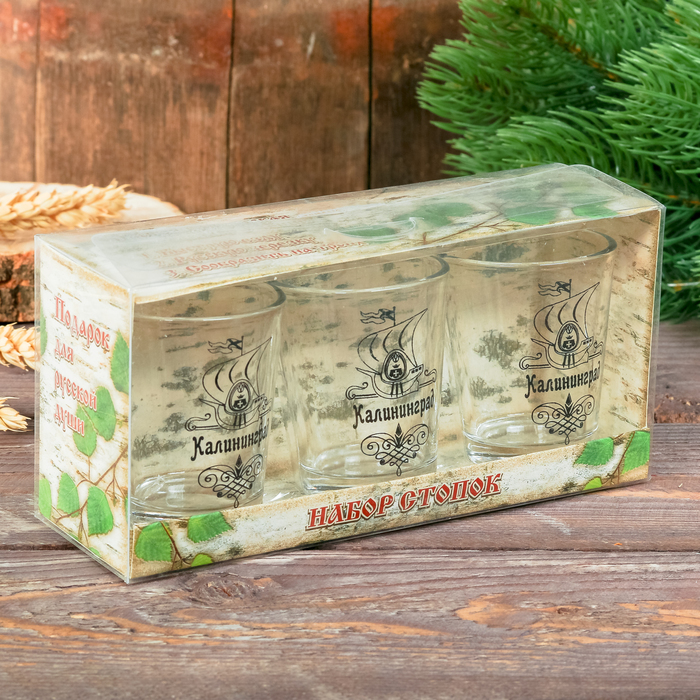Набор из 3-х рюмок «Калининград»