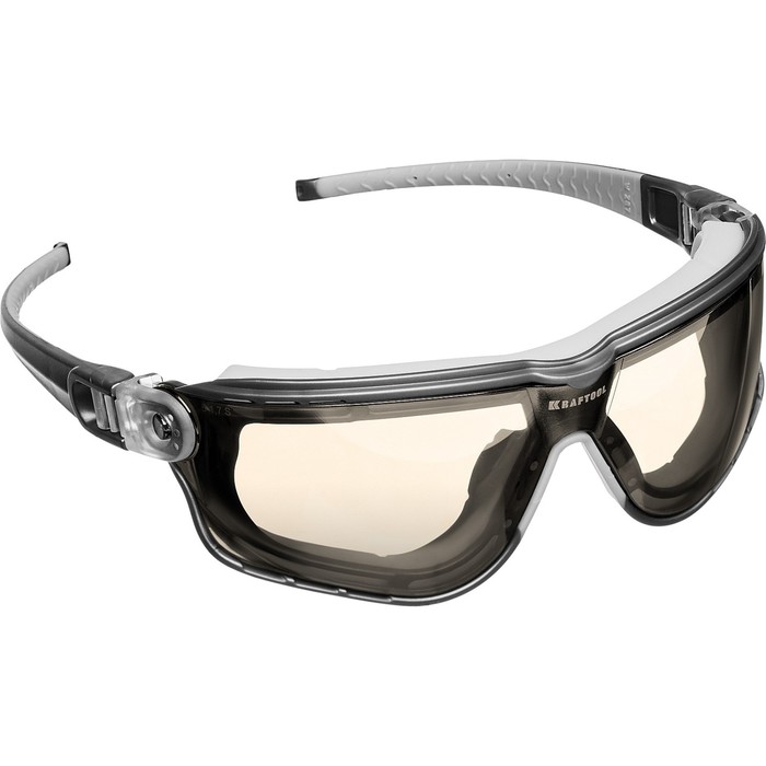 Очки защитные KRAFTOOL ORION 110305_z01, открытого типа, прозрачные, непрямая вентиляция очки защитные kraftool expert 11008 закрытого типа панорамные с антизапотев покрыт