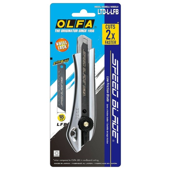 цена Нож универсальный OLFA OL-LTD-L-LFB, 18 мм