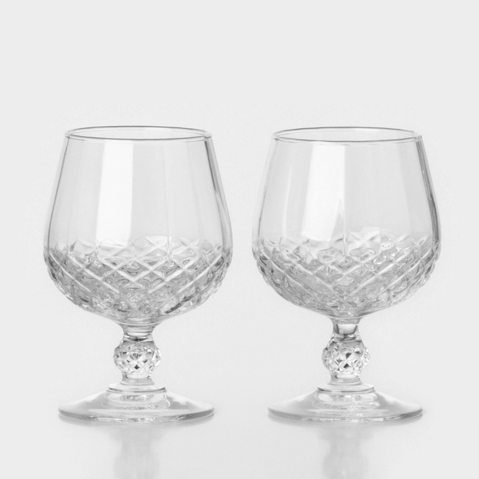 Набор стеклянных бокалов для коньяка Longchamp, 320 мл, 2 шт набор стеклянных бокалов для коньяка домино 410 мл 4 шт