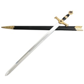 Сувенирный меч, рукоять Звезда Давида, клинок роспись, 86 см Ош