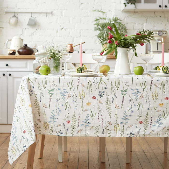 

Скатерть "Этель"Wild flowers 149х180см, 100% хл, репс 210 г/м2