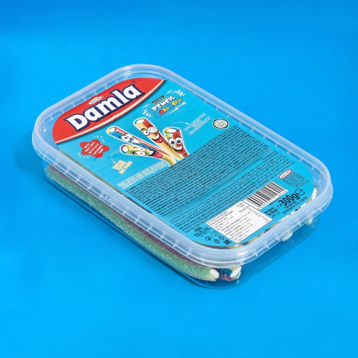 Кислый мармелад - карандашики DAMLA радуга 300 г 294₽