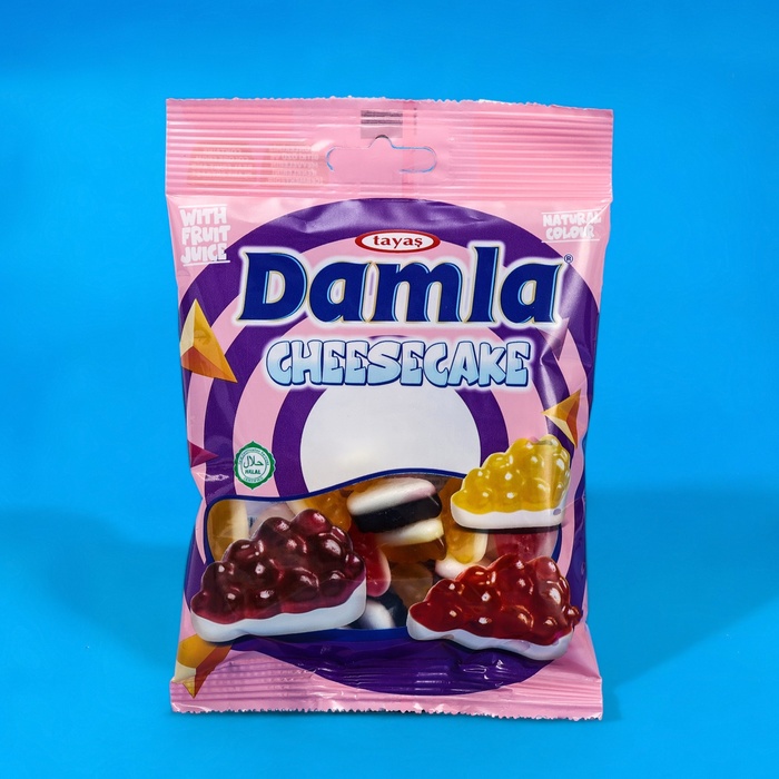 Мармелад жевательный желейный DAMLA GUMMY, чизкейк, 80 г мармелад жевательный jellycious gummy gummy со вкусом персика винограда апельсина 70г