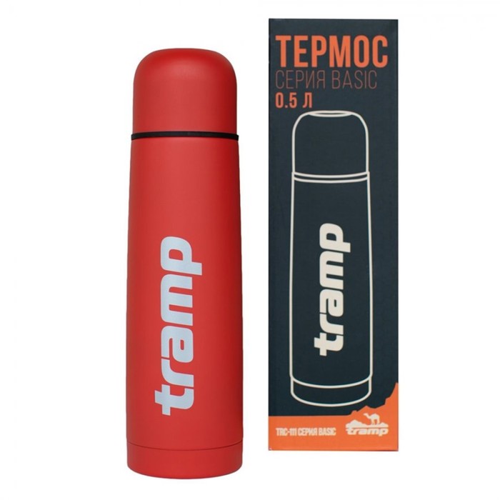 Термос Tramp TRC-111, Basic 0,5 л., красный термос tramp trc 113 basic 1 л серый