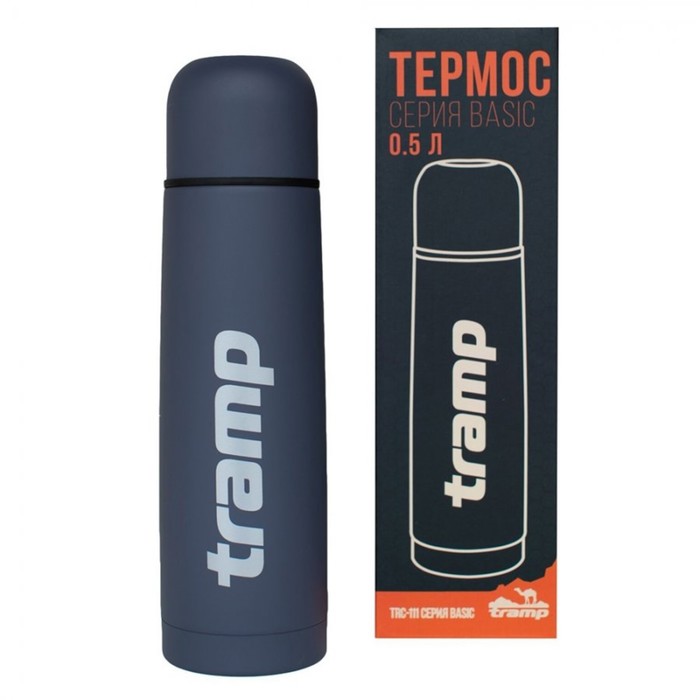 Термос Tramp TRC-111, Basic 0,5 л., серый термос tramp basic 750ml khaki trc 112