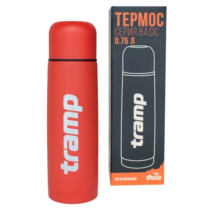 Термос Tramp TRC-112, Basic 0,75 л., красный термос tramp trc 113 basic 1 л серый