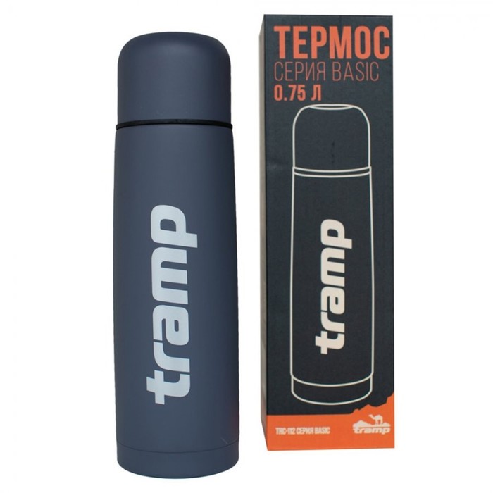 Термос Tramp TRC-112, Basic 0,75 л., серый термос tramp basic 750ml khaki trc 112