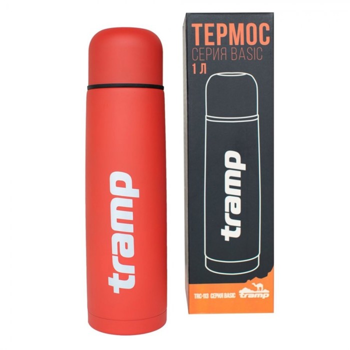 термос tramp basic 750ml grey trc 112 Термос Tramp TRC-113, Basic 1 л., красный