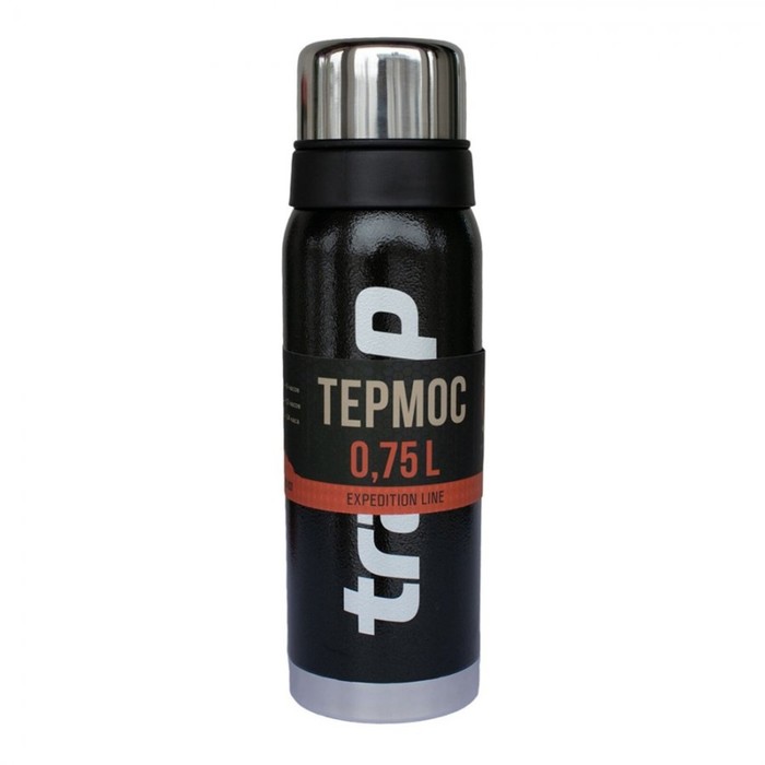 Термос Tramp TRC-031, 0,75 л, чёрный термос tramp trc 030 0 5 л чёрный