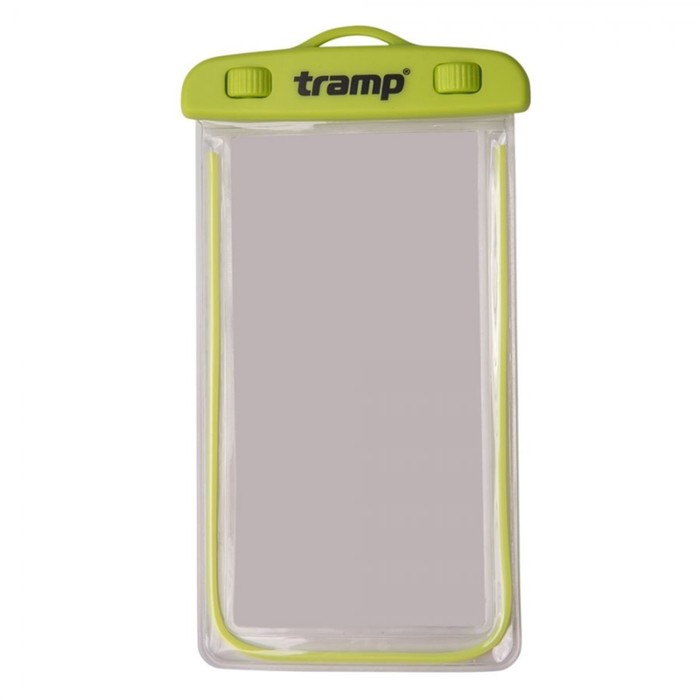 Гермопакет для мобильного телефона флуоресцентный Tramp TRA-211, 175х105мм гермопакет плоский 26 7 35 6 см пвх tramp tra 023