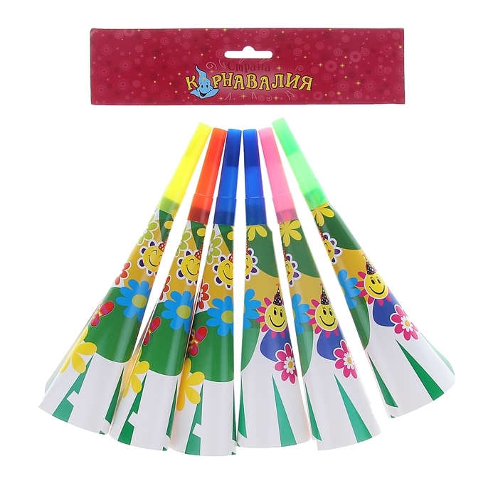 Дудка (набор 6 шт) "Летний праздник"