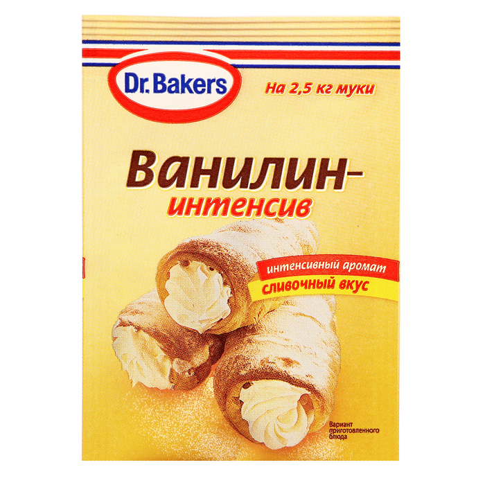 Пищевой араматизатор Д-р Бейкерс со вкусом ванилин-интенсив 2 г ароматизатор пищевой dr bakers ванилин интенсив 200 г