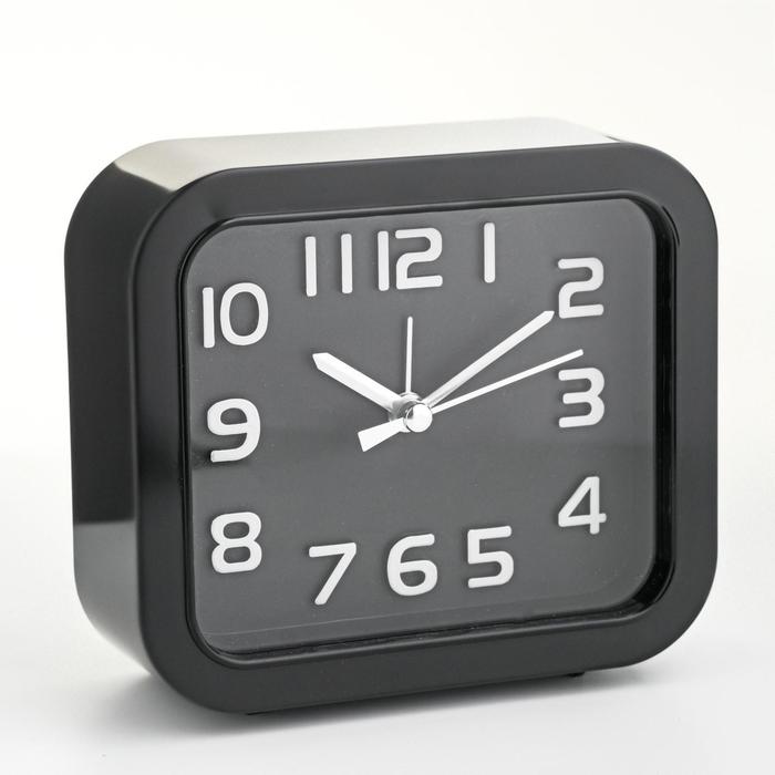 Часы - будильник настольные Классика, дискретный ход, циферблат 8.5 х 10 см, 11 х 12 см часы будильник настольные классика дискретный ход 12 5 х 10 5 см