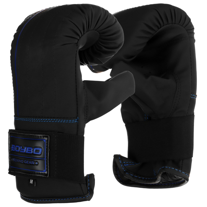Перчатки снарядные BoyBo B-series, р. M, цвет чёрный перчатки таэквондо boybo wtf с фиксацией р m