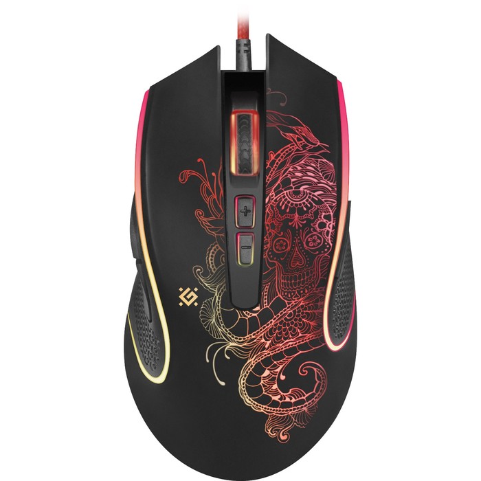 

Мышь DEFENDER Venom GM-640L, проводная, игровая, оптическая, подсветка, 7200dpi, черная