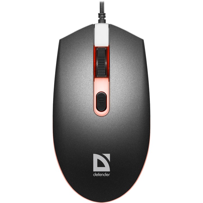 

Мышь DEFENDER Dot MB-986, проводная, игровая, оптическая, подсветка, 1600dpi, черная