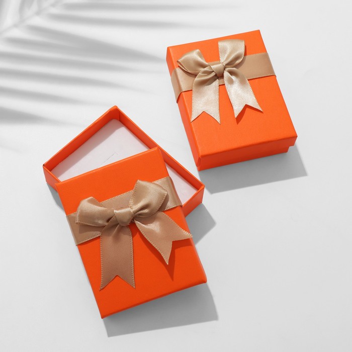 Коробочка подарочная под набор «Контраст» 7×9×3, цвет оранжевый коробочка подарочная под набор city 7 9 цвет микс